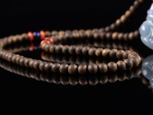 XY0061原创沉香+翡翠紫罗兰观音挂件 商品图7