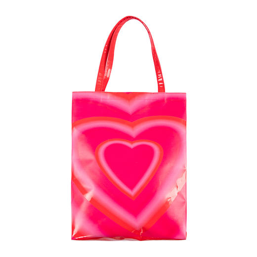 CryingCenter 限定粉色爱心波动防水PVC托特手提包 哭喊中心 商品图4
