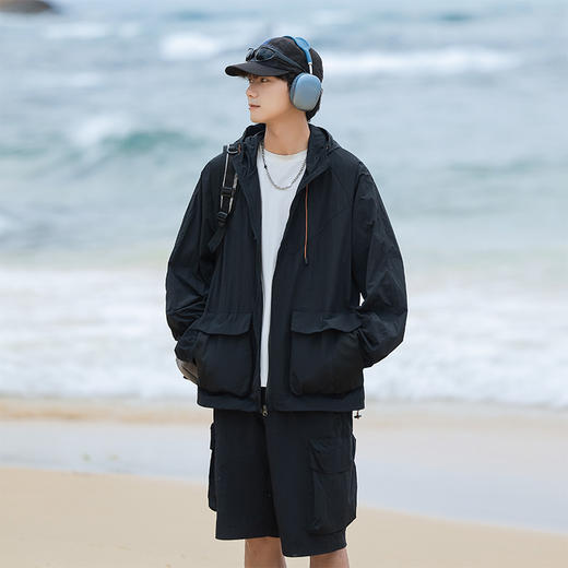 【超值防晒套装】senlinjeepsd情侣山系户外轻量化仿生蝉翼防晒套装 外套A87-DQC621/短裤A87-DQC2201 商品图7