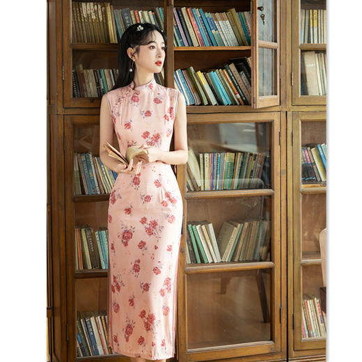 SKY 13458无袖日常时尚旗袍连衣裙 商品图3