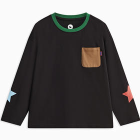 【MQD】童装男童长袖t恤春秋季款圆领儿童打底衫撞色内搭上衣