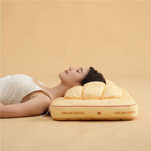 自然醒奶芙泡泡面包枕头护颈椎助睡眠家用成人睡觉专用枕芯一对装不塌陷不变形整头XK 商品图2