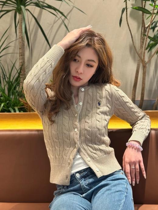 【高品质私服】【RL 修身版绞花编织棉质针织开衫】精巧直身版型，不压身高轻松驾驭G1172-CC【无标出货 介意慎拍】 商品图0