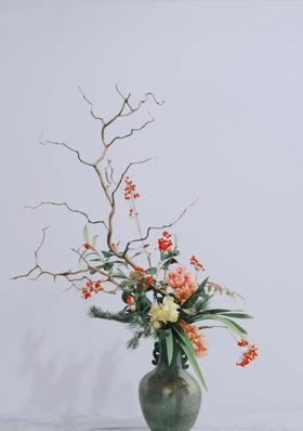 非遗主题-中式插花