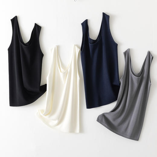 【高品质私服】【纯天丝坑条背心】进口斯托尔16针横机针织1X1针织工艺YS88385-CC 商品图4