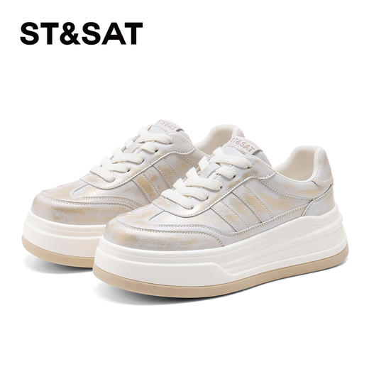 星期六脏脏拿铁增高厚底休闲板鞋SSD1112C9Q 商品图8