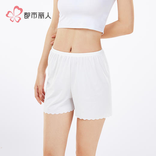 都市丽人舒适打底三分裤薄锦纶罗纹安全裤LLH1B1 商品图2