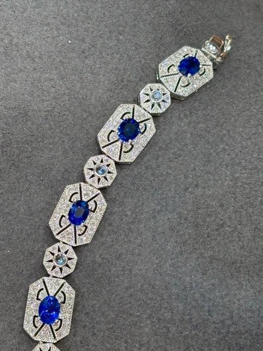 4ct刻面蓝宝石手链 商品图0