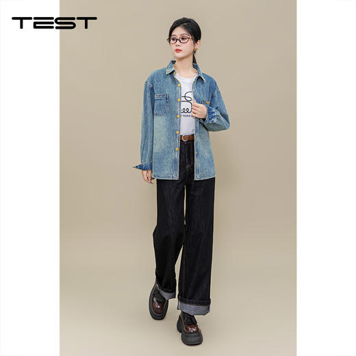 春上新时尚气质百搭休闲牛仔衣外套2251051 商品图4