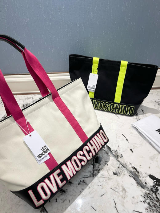 纯元Love Moschion Free Time女士帆布托特购物袋 商品图3