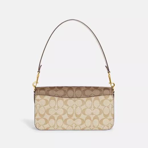 【质保一年】【礼盒礼袋 】COACH蔻驰女士MORGAN奥莱经典单肩斜挎腋下包（尺寸：26.5146.5cm）白色 卡其色 卡其拼白 商品图6