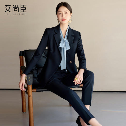 艾尚臣正装女套装2025新款职业装商务工作服高级感气质西装外套春 商品图0