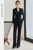 FUYAO扶摇 黑色新中式高定轻奢西装套装女国风气质修身西服两件套 商品缩略图5