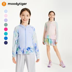 moodytiger儿童冰皮衣户外透气冰感速干防晒衣22213901【DR合并】