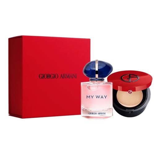 【礼物推荐】阿玛尼浪漫无界礼盒香水套装香水EDP 50ml+红气垫（赠礼盒礼袋） 商品图0