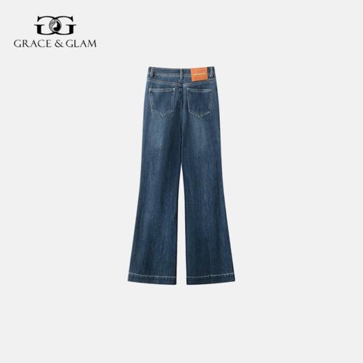 莱赛尔微喇牛仔裤 | Grace&Glam 高级感复古显瘦高腰修身休闲时尚长裤 商品图5