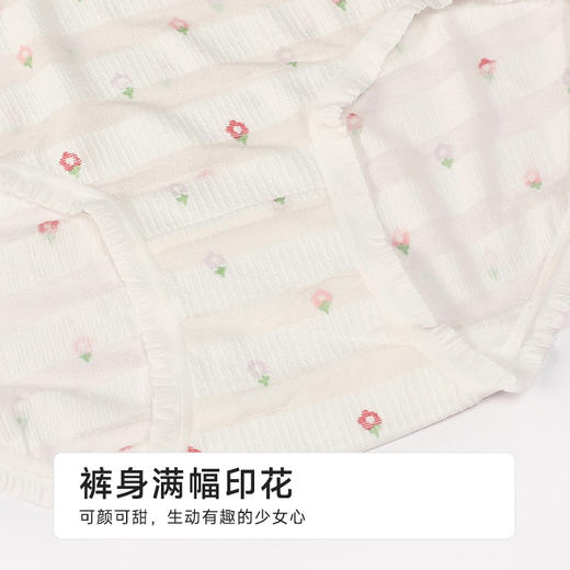 都市丽人薄透丝滑薄透丝滑系列人棉提花平角裤LKH5I4 商品图8