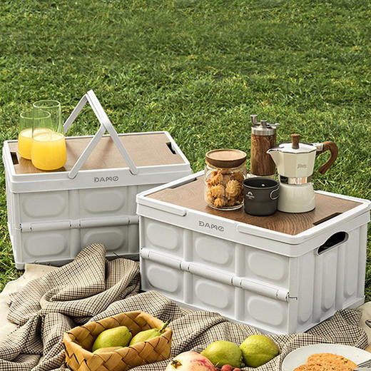 【50L大容量 加厚带提手 一物多用】大迈 折叠收纳箱 商品图0