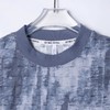 T2629夏季高级感新款韩版渐变磨破烫钻圆领短袖T恤潮流宽松情侣上衣 商品缩略图2