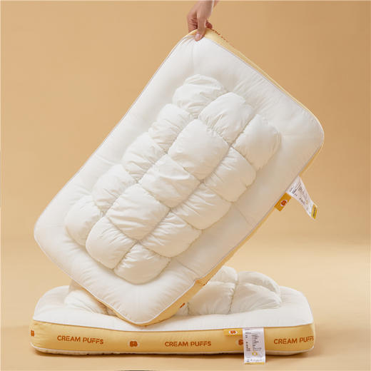 自然醒奶芙泡泡面包枕头护颈椎助睡眠家用成人睡觉专用枕芯一对装不塌陷不变形整头XK 商品图13