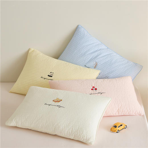 自然醒A类水洗全棉儿童棉花枕荞麦枕儿童枕套一对装轻奢枕头套全棉家用单个30x50枕头芯内胆XK 商品图2