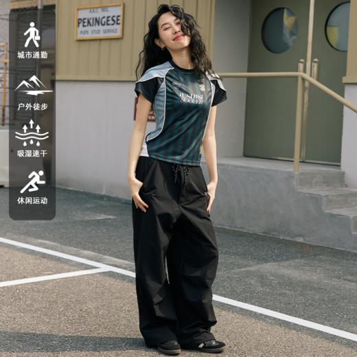 LUSHISI草根主题足球风短袖吸湿速干街头篮球投篮服t恤运动服男女 商品图4