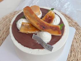 香蕉巧克力可丽卷蛋糕