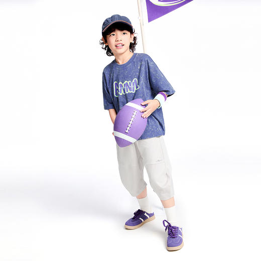 男童全腰液氨针织七分裤夏季新款安奈儿童装实体店同款AB526646 商品图5