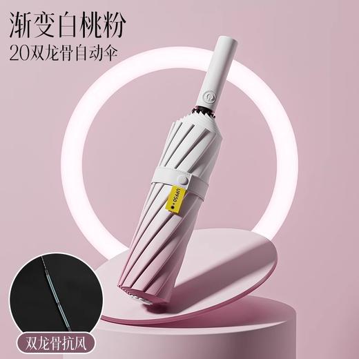 FXQ 【加倍防晒❗️梦幻渐变全自动雨伞】防水黑科技伞布，20骨双龙骨女晴雨两用折叠抗风黑胶遮阳防紫外线太阳伞，伞下堪称自带风扇的凉感小空调！ 商品图7