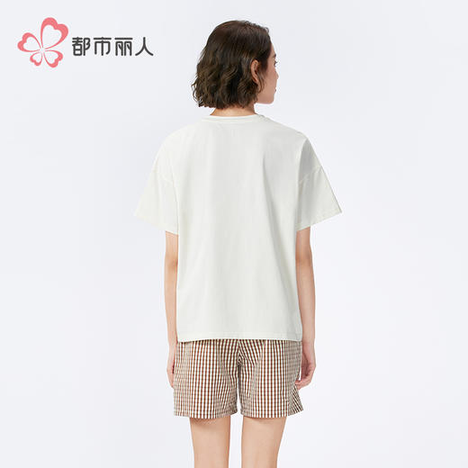 都市丽人舒适外出女士棉质短袖套装薄40支TC拉架短袖类LHH2D2 商品图3