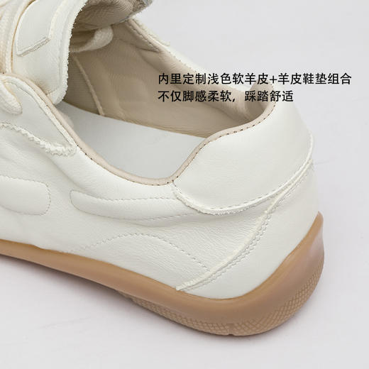 【小白鞋】加宽加大定制！最好穿的牛筋底👍久走不累，鞋面头层牛皮，鞋内里、脚垫都是羊皮 商品图5