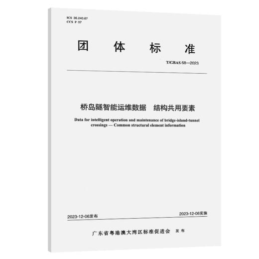 桥岛隧智能运维数据 结构共用要素T/GBAS 68—2023 商品图2