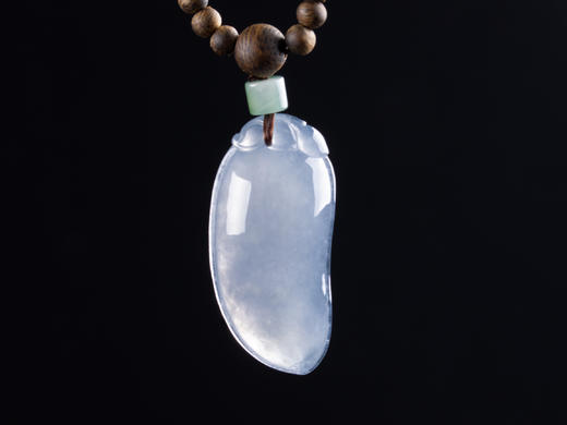 XY0035原创沉香+翡翠冰种紫福瓜套链 商品图5