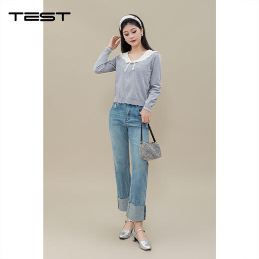 春上新时尚优雅修身显瘦舒适毛衣1251061 商品图4