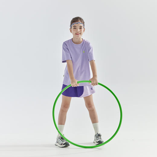 白色预售4.16发 cicochild25年夏季新款中大女童凉感抗菌短袖T恤索罗娜面料亲子款 商品图3