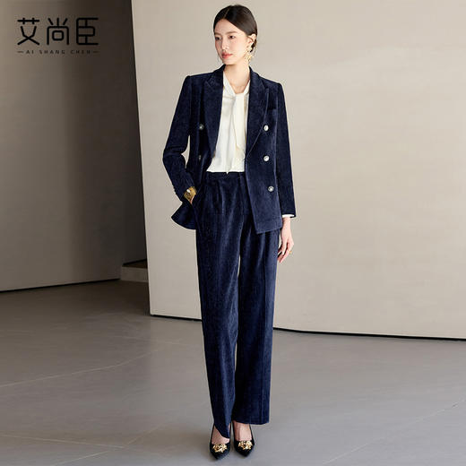 艾尚臣高端西装外套女2025新款面试正装职业装气质修身西服套装春 商品图3