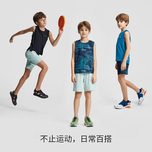 【DR暑假】moodytiger儿童背心夏季新款男童中大童防晒速干运动背心32111101 商品图4