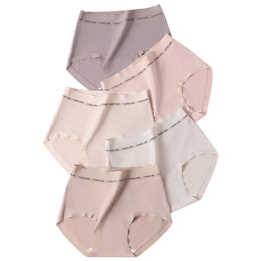 【7条礼盒装】简出色50S加宽加长舱_A类50S舒小裤弧形加长裆部中腰高弹包臀纯棉A类标准女士三角裤 商品图8