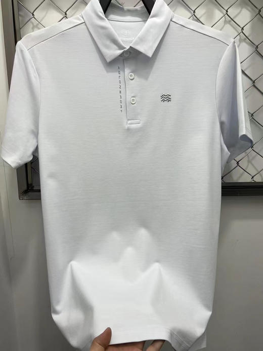 正品可隆KOLON男士凉感POLO衫，面料透气柔软有弹力，高端系列 丝滑质感 胸前字母反光设计 商务休闲均可 。三个色 商品图2