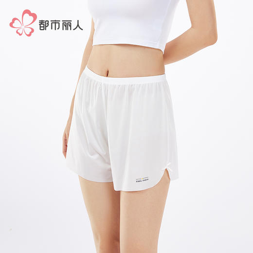 都市丽人舒适打底三分裤薄锦纶安全裤LLH1A9 商品图2
