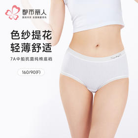 都市丽人纤柔绵木代尔系列NR提花平角裤LKH5C4