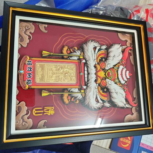 镇宅神器！黄飞鸿醒狮+故宫龙金砖黄金版画！非遗大师手作，今日立减500限量预定！ 商品图6