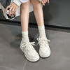 经典鲨2025年春新品韩版百搭时尚系带平底休闲小白鞋板鞋女KW326-517011 商品缩略图2
