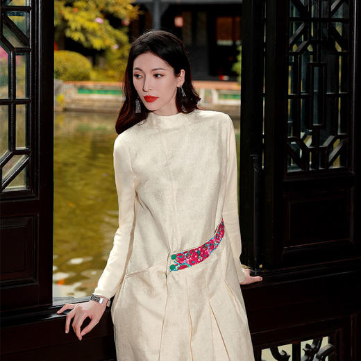 【优雅套装】玄英民族风连衣裙  | 现货加急发 商品图2