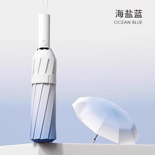 FXQ 【加倍防晒❗️梦幻渐变全自动雨伞】防水黑科技伞布，20骨双龙骨女晴雨两用折叠抗风黑胶遮阳防紫外线太阳伞，伞下堪称自带风扇的凉感小空调！ 商品图6