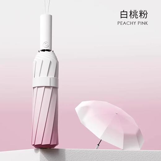 FXQ 【加倍防晒❗️梦幻渐变全自动雨伞】防水黑科技伞布，20骨双龙骨女晴雨两用折叠抗风黑胶遮阳防紫外线太阳伞，伞下堪称自带风扇的凉感小空调！ 商品图3