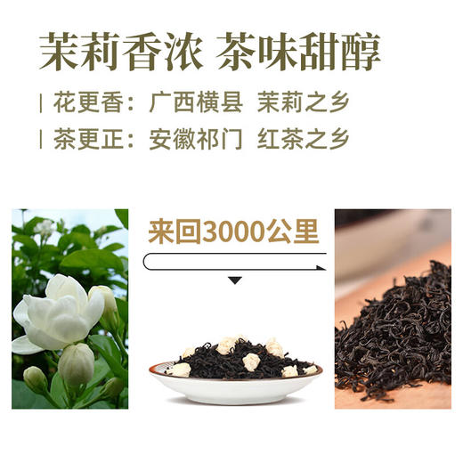祥源茶丨茉莉祁红香螺 特三级 茉莉花茶  250g 罐装 商品图3