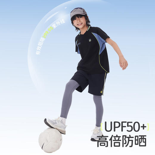 onmygame【学院风】男女童速干衣儿童防晒短袖凉感抗菌T恤夏季新 商品图3