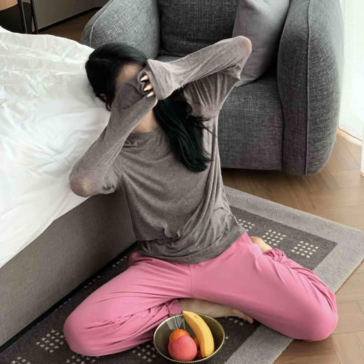 顺丰包邮洛诗琳14010春季新款高级感天丝羊毛极简针织上衣2079 商品图3