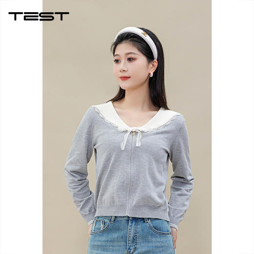 春上新时尚优雅修身显瘦舒适毛衣1251061 商品图2